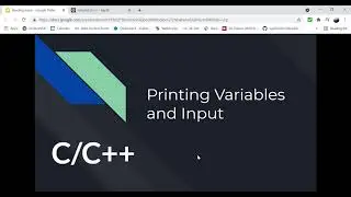 Printing Variables and Console Input in C/C++