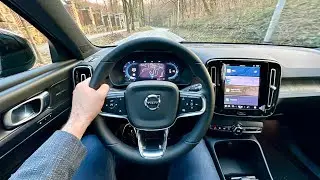 VOLVO XC40 2023 (Facelift) - POV test drive (city, highway) Recharge Twin