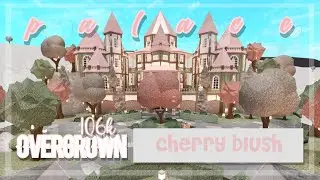 LARGE overgrown cherry blush castle/palace (exterior) 106k | roblox bloxburg | VALENTINE DAY SPECIAL