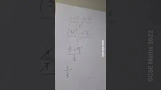 Fractional Negative Indices GCSE Maths 2022 paper 1