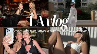 LA travel vlog | influencer parties, restaurant openings, pr events!
