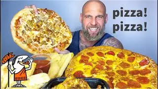 Little Caesars New Pretzel Crust Pizza! MUKBANG!! 😋🍕