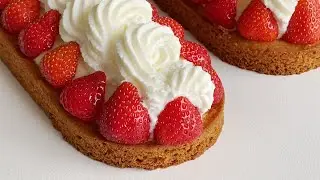 [Recipe] Aardbeienslof | Cookie Base, Pastry Cream and Strawberries