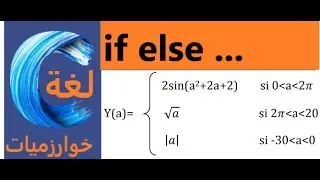 Fiche02 Ex 06 : if else Ecrire un algorithme qui permet de calculer la valeur de Y définie par