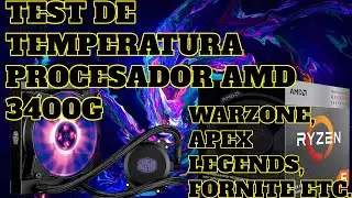 AMD 3400G | ZOTAC RTX 2060 6GB| TEST DE TEMPERATURA