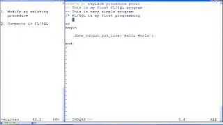 PL/SQL (Use comments in Program)