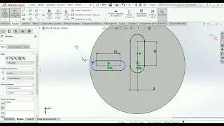 comment faire "rainure" droit solidworks 2022