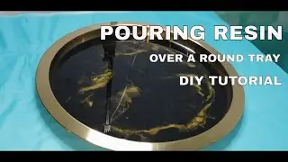 Decorative tray Resin pour DIY + TUTORIAL