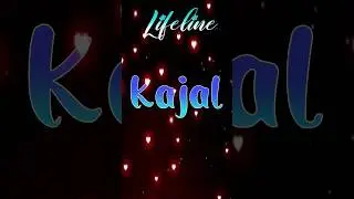 Kajal Name Status | Kajal Name Art Status 