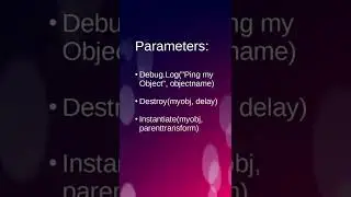 3 optional parameters you might not know. Unity tips and tricks.