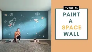 Paint SPACE WALL Mural | STEP BY STEP | DIY | Easy Tutorial | Beginner Friendly