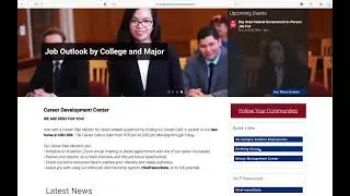 An Overview of the Career Development Center's Website