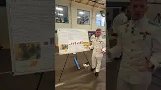 Cadet Samuel Hymes' research project on cup stacking