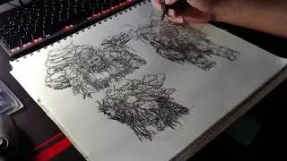Forest Guardian Character Concept art sheet Part: 2/4 Time-lapse
