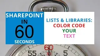 SharePoint List and Libraries - How To Color Code With Conditional Formatting Rules