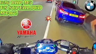 ULTIMATE SHOWDOWN! | BMW M5 AND MT-07 TUNNEL RUN!!!💥💨