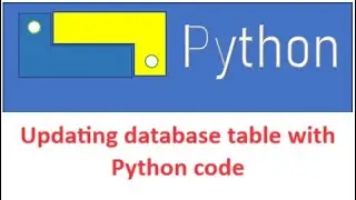Updating database table using Python program
