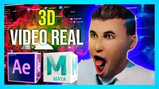 😄 COMO Integrar Objetos 3D After Effects ( Maya After Effects Tutorial Element 3D )