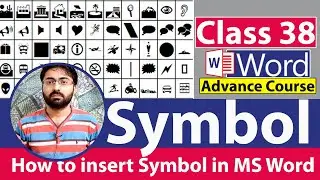 How to insert Symbol in Ms Word