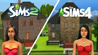 recreating the goth mansion in the sims 4! / speedbuild