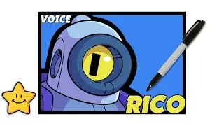 How To Draw Rico Icon | Brawl Stars | Drawing Tutorial | All Voices