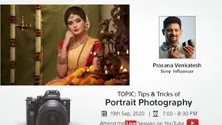 Professional Portrait Photography | LIVE Online session | Tamil Photography Tutorials
