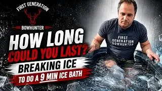 How long could you last? Breaking ice to do a 9 min ice bath