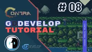 Gdevelop FREE VISUAL Game Engine: CONTRA Tutorial #08 - STATE MACHINE, HURT ANIMATION & SCREENSHAKE