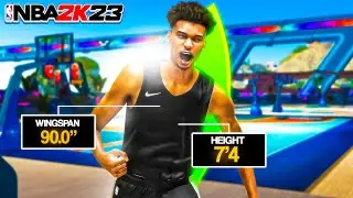 7’4 SPEED BOOSTING VICTOR WEMBANYAMA BUILD is A DEMIGOD in NBA 2K23! *GAME BREAKING*