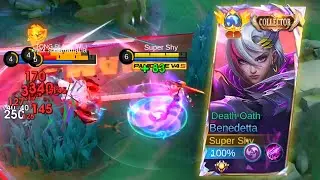 GLOBAL BENEDETTA HYPER CARRY SOLO RANK VS METRO ZERO FULL SQUAD SKIN | MOBILE LEGENDS