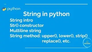 Intro of String in Python