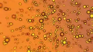 Gold Sphere Full HD. Golden Dust.