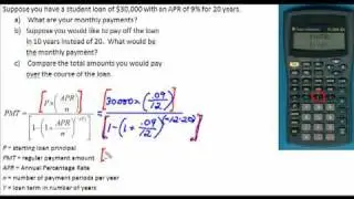 Loan Payment Formula