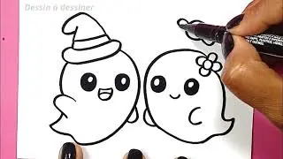 COMMENT DESSINER DES FANTÔMES D'HALLOWEEN MIGNONS KAWAII