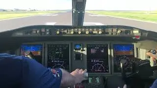 Departing KDTO in a Challenger 605