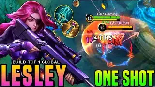 LESLEY REAL MONSTER LATE GAME!!💀 Build Top Global 2024!!! -Mlbb