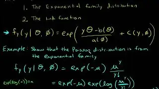 GLM Exponential Family, Example with Poisson distribution finding functions a, b, and c