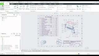 Automatic BOM Information of a Component in part Drawing