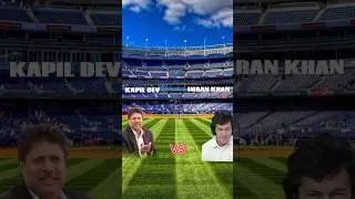 Kapil dev vs imran Khan #shorts #youtubeshorts #shortfeed #cricket