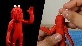 Don't Hug Me I'm Scared (RED GUY) 😱  PLASTILINA✔✔✔ PORCELANA✔✔ POLYMER CLAY✔