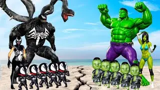 FAMILY HULK VS FAMILY VENOM 2 | LIVE ACTION STORY