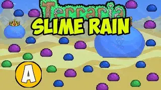 Terraria how to get Slime Rain (EASY) | Terraria how to summon  Slime Rain | Terraria 1.4.4.9