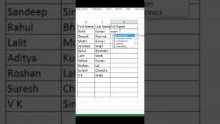 Join Different cell Text With Function and Without Function || #Shorts || #Youtubevideoshorts