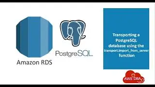 42 Transporting a PostgreSQL database using the transport import from server fun