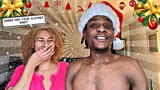 WALKING AROUND IN ONLY A SANTA HAT TO SEE HOW MY GIRLFRIEND REACTS.. | VLOGMAS DAY 19