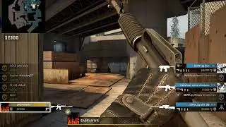 [MM]  Overpass 1v4 clutch with P250 against full buy