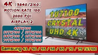 Обзор телевизора Samsung: 43/50/55/58/65/70/75 TU7100 + TU7140 / TU7170.