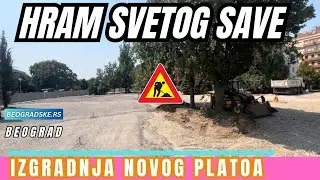 POSTAVLJA SE PODLOGA ZA NOVI PLATO ISPRED HRAMA