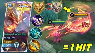 TOP 1 GLOBAL MOSKOV BEST 1 HIT BUILD FOR SOLO RANKED 2025!! (100% BROKEN) MOSKOV BEST BUILD 2025!