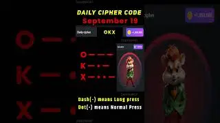 Daily cipher hamster kombat today | 19 September hamster kombat daily cipher combo | 5 million coins